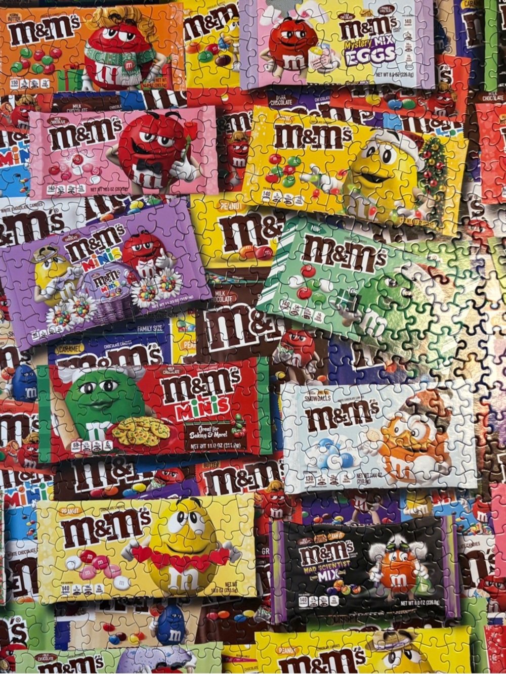 White Mountain Candy Puzzle “M&M’s”, 1000 pieces  Ages 12+  24 x 30 in #1789